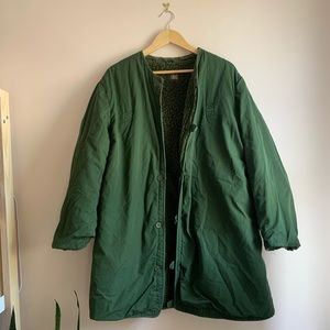 Vintage Swedish Fleece-Lined Coat